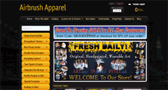 Desktop Screenshot of airbrushapparel.com